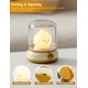 thumbnail image 3 of Linda lámpara de queroseno, luz ámbar de llama de silicona, luz nocturna recargable regulable ajustable para niños, niñas, dormitorio de niños adolescentes, 3 of 5