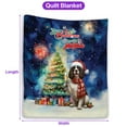 thumbnail image 5 of Merry Christmas and Happy New Year Santa English Springer Spaniel Holiday Xmas Winter 2025 Quilt Blanket Springers Dog Lover Gifts Cozy Comforter Throw Blanket - 00024, 5 of 5