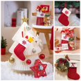 thumbnail image 3 of Kerst Decoratie 2023 Socks Red Snowflake Alphabet Letters Navidad Knitting Stocking Christmas Tree Pendant Decor Home Xmas Gift, 3 of 7