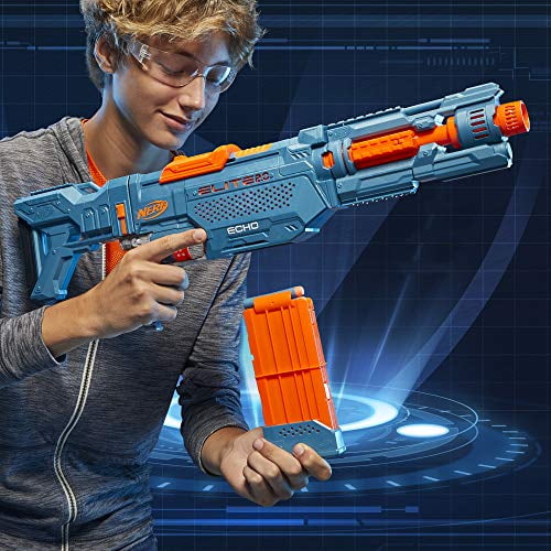 NERF Elite 2.0 Echo CS-10 Blaster -- 24 Official Darts, 10-Dart