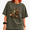 Green-1, variant on Women's Vintage Washed Line Art Floral Graphic Tee Retro Rose Illustration Summer Casual Short Sleeve Crew Neck Top