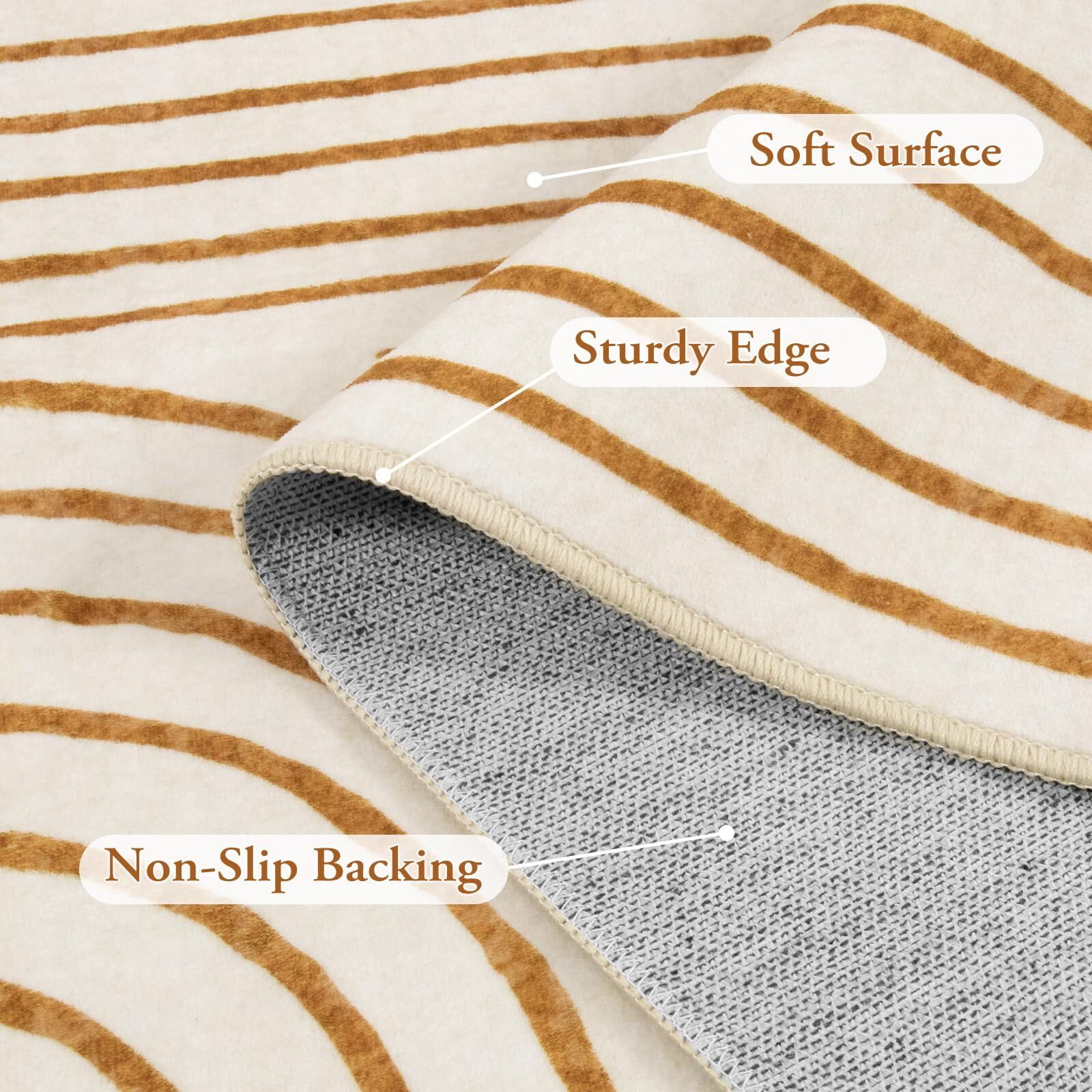 Moynesa Abstract Washable Rugs, 8x10 Rug for Bedroom Nursery Soft Non Slip Modern Living Room Rug, Ultra-Thin Non-Shedding Throw Carpet for Entryway Kitchen Office