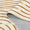 thumbnail image 3 of Moynesa 5'x7' Abstract Area Rugs for Living Room, Ultra-Thin Soft Washable Rug Non-Slip Modern Bedroom Rug Rainbow Throw Carpet for Dining Room Office Dorm Playroom, Orange, 3 of 8