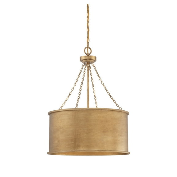 Rochester 4-Light Pendant in Gold Patina