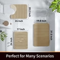 thumbnail image 3 of Memory Foam Bath Mat Large Size, Soft and Comfortable, Super Water Absorbent, Non-Slip, Thick, Machine Washable (24 x 17 Inch, Camel), 3 of 6