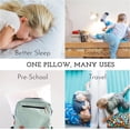 thumbnail image 6 of Little Sleepy Head Toddler Pillow with Pillowcase (Gray) Best Pillow for Kids! 13x18", 6 of 7