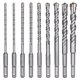 thumbnail image 1 of Brocas para hormigón, 9 piezas (5 mm ~ 16 x 160 mm), brocas para baldosas, brocas de impacto eléctricas SDS-Plus para, 1 of 5