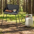 thumbnail image 4 of Biotree 2-in-1 Gas Camping Grill and Stove with Detachable Legs-Black Outdoor Cooking BBQ Patio Summer, 4 of 9