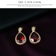 thumbnail image 1 of Collar y Aretes de Zirconia Cubica, Conjunto de Joyas de Dama, Par de Pendientes/Anillo/Collar/Pulsera, Pendientes de Bisutería de Mujer con Aretes de Pedrería Ecomeon no, 1 of 6