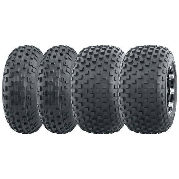 Set of 4 WANDA Sport ATV Tires 21x7-10 21x7x10 Front 22x11-10 22x11x10 Rear 4PR