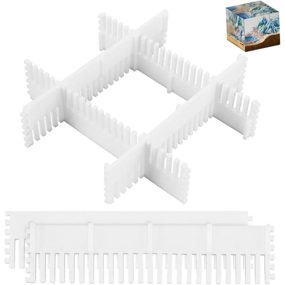4Pcs Rectangle Silicone Mold Fixed Frame DIY Mould Craft Tools White 253x60x10mm