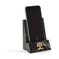 thumbnail image 2 of Bey-Berk International D028L Black Zebra Marble Desktop Phone & Tablet Cradle with a Pass-Thru Hole for Charging Cable, Black, 2 of 2