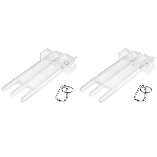 Caja Almacenamiento 3 Fundas Con Hebilla Bloqueo para Tipo () Blanco