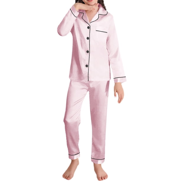 Niñas Ropa Color Sólido Manga Larga Traje de Hogar 60% Algodón 40% Lino, Invierno Bebé Niños Ropa Conjunto para Niño Pequeño
