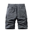 thumbnail image 4 of Mens Cargo Shorts Elastic Waist Work Shorts Relaxed Fit Casual Summer Hiking Shorts with Multi Pockets Size 30-40, 4 of 9