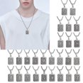 thumbnail image 4 of FENOHREFE Unisex Stainless Steel Letter Pendant Necklace Unisex Jewelry Charm Necklace Party Accessory Present for Fashion Lover, 4 of 8