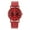 Red, variant on Fsqjgq Minimalist Dress Watches for Men Alloy Stainless Steel Quartz Wrist Watch Digital Analog Watches Pink