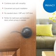thumbnail image 4 of Palanca de puerta Design House Springdale Privacy, bronce frotado con aceite, 4 of 9
