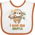 thumbnail image 3 of Inktastic Cute Sloth I Love My Abuela Boys or Girls Baby Bib, 3 of 4