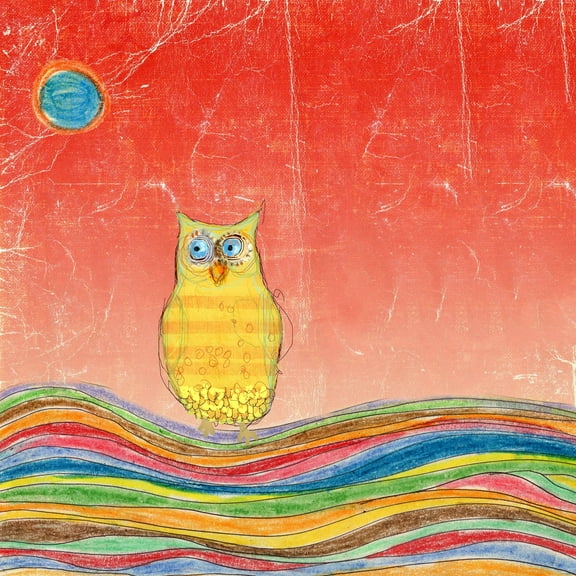 Marmont Hill Feathers, Dots & Stripes VI Canvas Wall Art