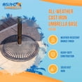 thumbnail image 2 of Island Umbrella 50-lb Classic Cast Iron Umbrella Base in Bronze, 2 of 7