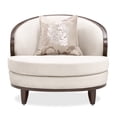 thumbnail image 2 of Camellia Field Velvet Matching Chair - Porcini/Warm Pecan, 2 of 13
