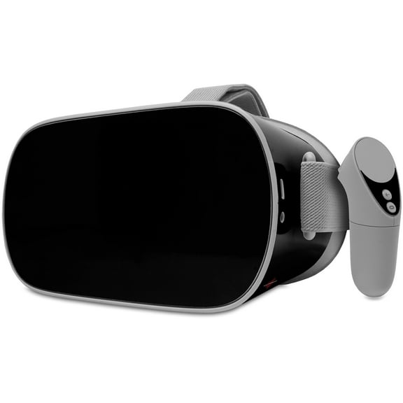 Decal style Skin Wrap compatible with Oculus Go Headset - Solids Collection Color Black (OCULUS NOT INCLUDED)