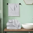 thumbnail image 7 of BELIZZI HOME Ultra Soft 6 Pack Cotton Towel Sets, Contains 2 Bath Towels 28x55 inch, 2 Hand Towels 16x24 inch & 2 Wash Coths 12x12 inch, Compact & Lightweight - Light Grey, 7 of 7