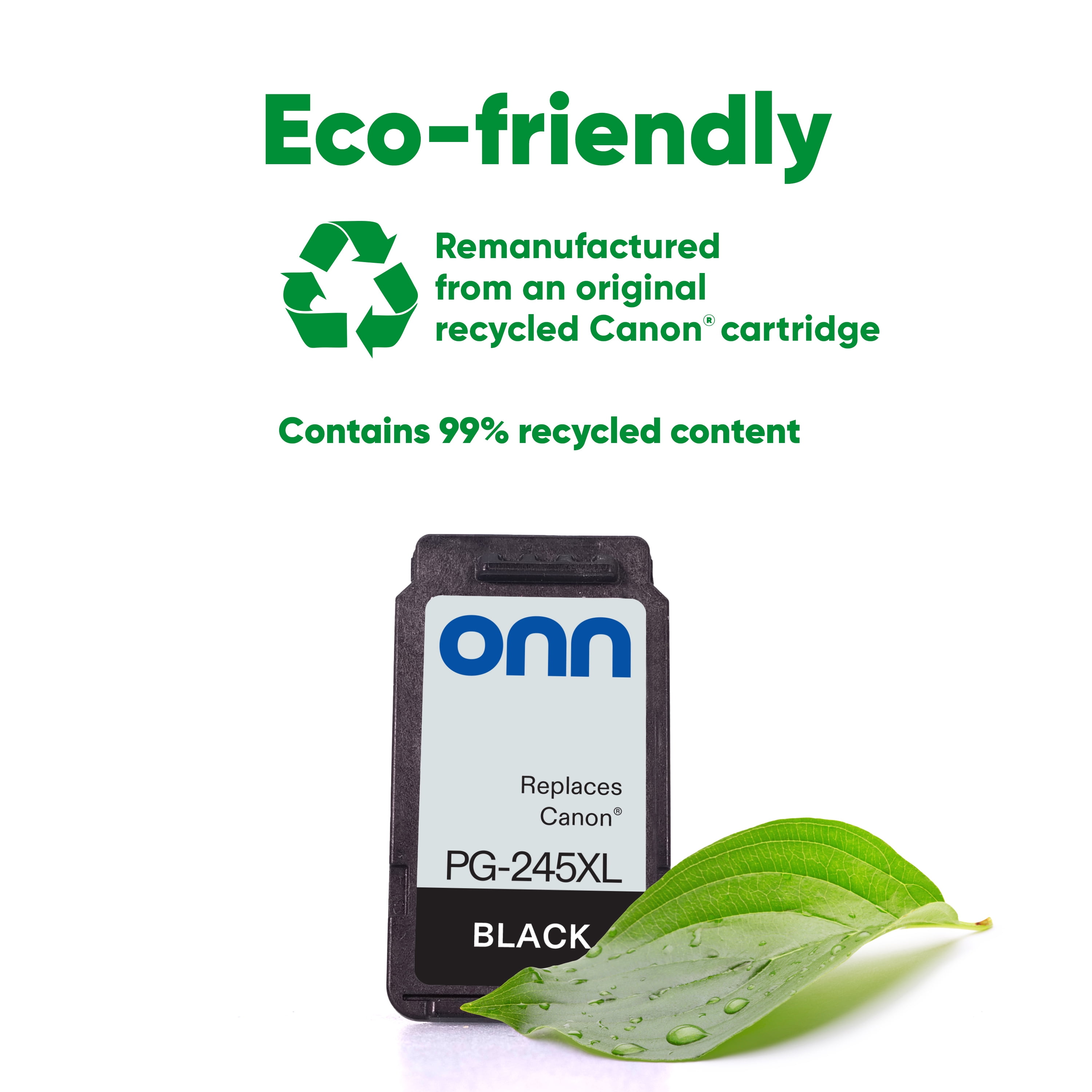 (2 pack) onn Canon 245XL Black Ink Cartridge (Remanufactured)