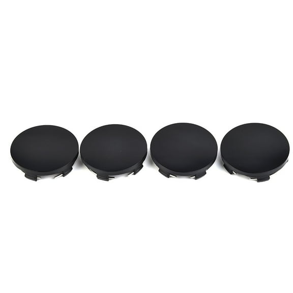 4PCS 60Mm New Abs Black Silver Car Vehicle Wheel Hub Center Cap Cover Black