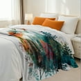 thumbnail image 3 of Flannel Fleece Twin Blanket, Soft Large Twin Blanket, Lightweight Cozy Plush Twin Blanket Fit Sofa Bed, 60"x80", Bird, 3 of 7