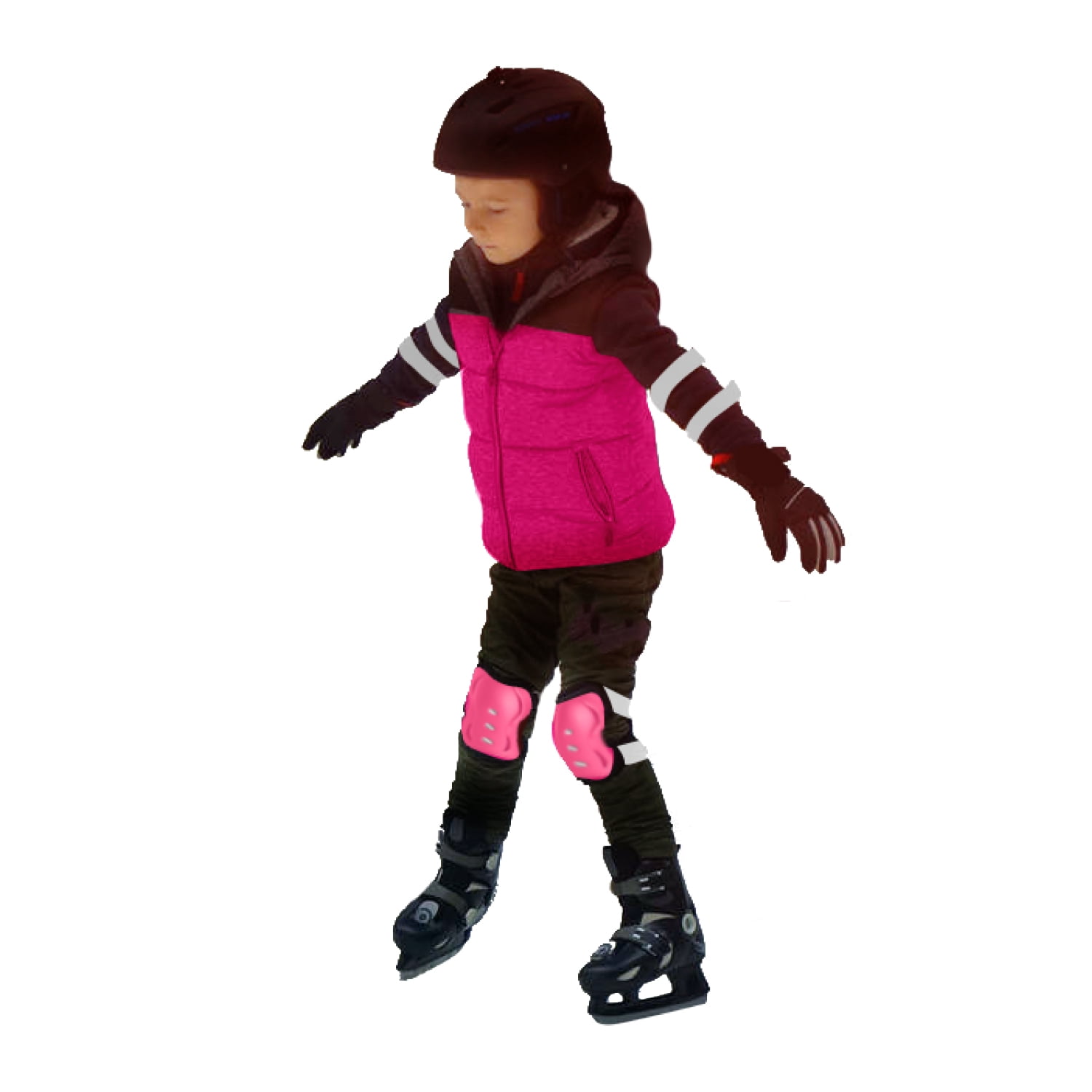 Future Stars 4pc Protective Pad Set Kids Knee Pad Elbow Pads Guards Protective Gear Set for Roller Skates Cycling BMX Bike Skateboard Inline Skatings Scooter Riding Sports
