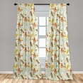 thumbnail image 5 of Ambesonne Cartoon Curtains, Bear Fox and Bunny, Pair of 28"x63", Multicolor, 5 of 5