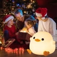 thumbnail image 2 of DoDo Duck Silicone Night Light, Bedside Lamp with USB Charging, Tap Sensor, Sleep Companion, Mood Lighting for Nursery & Bedroom, 2 of 9