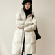 thumbnail image 4 of Abrigos largos de plumón, nuevos abrigos de plumón de pato blanco al 90 % para mujer, abrigos con capucha, cálidos, a la moda, versátiles y gruesos, ropa de invierno para mujer, 4 of 5