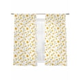 thumbnail image 7 of Yellow Spring Floral Sheer Curtains 63 Inch Length 2 Panels Set, Summer Botanical Elegant Voile Window Treatment Rod Pocket Curtains Sheers Drapes for Bedroom/Living Room/Kitchen 52x"63"x2, 7 of 7