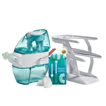Navage Nasal Care Essentials Plus Bundle: Navage Nose Cleaner, Countertop Caddy, Cleaning Kit, and 30 SaltPods