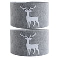 thumbnail image 1 of Miangastore 2Pcs Christmas Tree Skirt Elk Pattern Non-woven Christmas Tree Bottom Skirts, 1 of 9