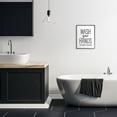 thumbnail image 5 of Stupell Industries Wash Your Hands Bathroom Quote Twenty Seconds Clean Framed Wall Art Design by Lettered and Lined, 16" x 20", Black Framed, 5 of 7