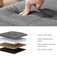 thumbnail image 3 of SONGMICS 43 Inches Folding Storage Ottoman Bench, Storage Chest, Foot Rest Stool, Dark Gray, 3 of 6