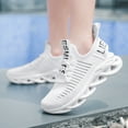 thumbnail image 2 of Kid Shoes Mesh Woven Sports Shoes Comfortable Breathable Running Shoes Toddler Boy Sneakers White 7 Years-8 Years, 2 of 7