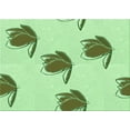 thumbnail image 1 of Ahgly Company Machine Washable Indoor Rectangle Transitional Green Area Rugs, 8' x 12', 1 of 7