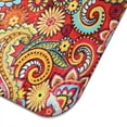 thumbnail image 3 of Oversized boho floral dish drying mat 18x24 Inch crafted from thick microfiber, designed for superior water absorption and durability, 3 of 4