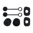 thumbnail image 1 of Juego de tapones de silicona para derrames, tapón de fugas, tapas de boquilla, accesorios para tazas, tapa, protector de polvo Negro, 1 of 9