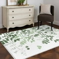 thumbnail image 3 of Area Rugs 2.7'x5', Sage Green Leaves Carpet for Living Room Bedroom Dining Room, Summer Botanical Throw Kitchen Rugs Non Slip Washable Rectangle Indoor Outdoor Rugs, 3 of 8