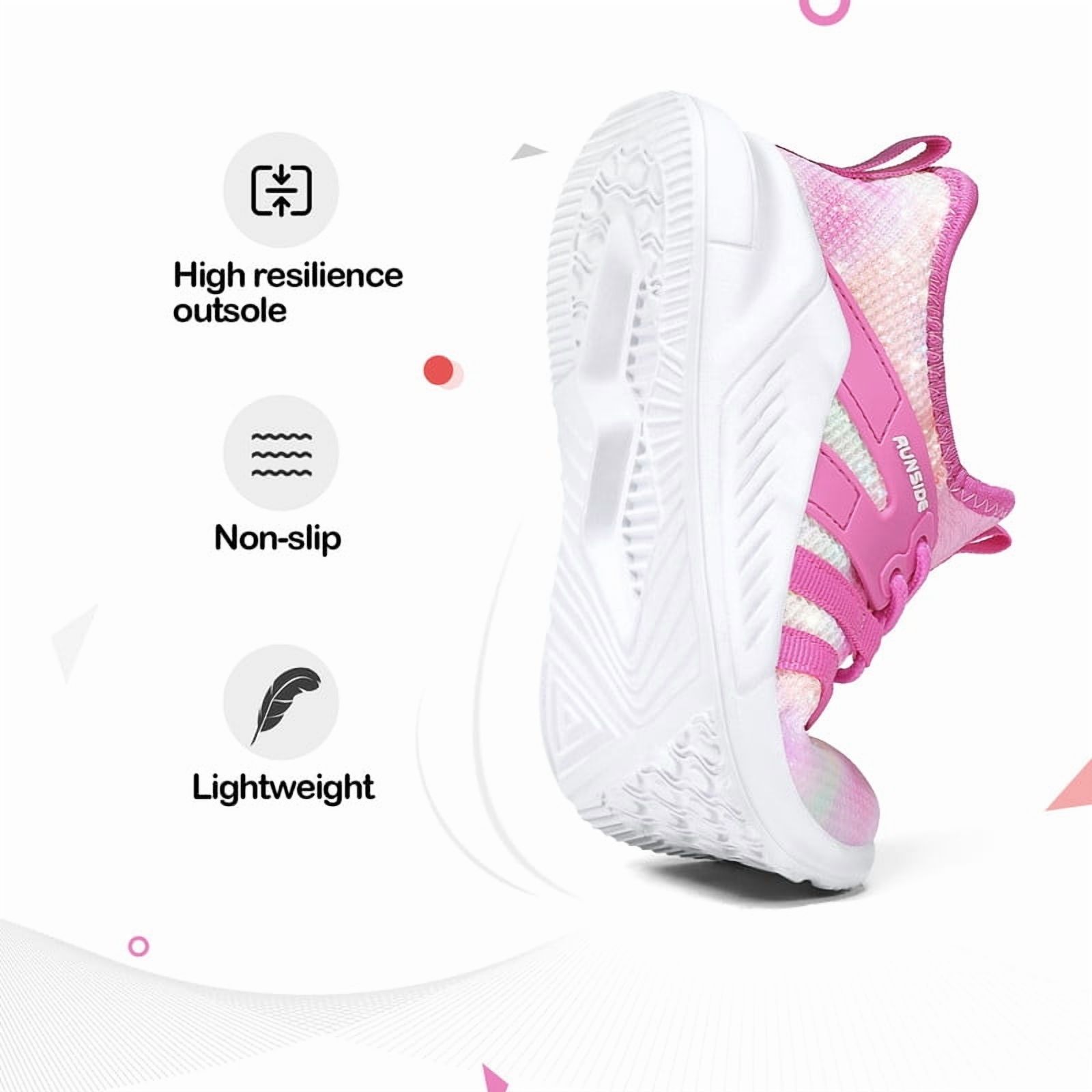 Kushyshoo Girls' Gradient Running Athletic Sneakers photo 3