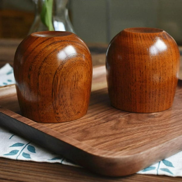 Taza De Te Tmvgtek Taza De Madera De Abeto Natural Hecha A Mano Primitiva De 180Ml, Taza De Té Verde, Decoración Del Hogar Likrtyny Libre de BPA