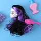 thumbnail image 3 of Cabeza de muñeca de hadas con pelo Plástico Diablo Muñeca desnuda Cabeza Artículos de juguete (Púrpura, 3 of 7