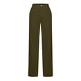 thumbnail image 7 of GILIGEGE Dress Pants Women Pull On Business Casual Stretchy Work Trousers Pockets High Waisted Lightweight Office Slacks Green L, 7 of 7