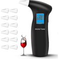 thumbnail image 1 of Alcohol Tester,police Accurate Alcohol Meter, Professional Alcohol Tester With 12 Mouthpieces Lcd Screen, 1 of 3